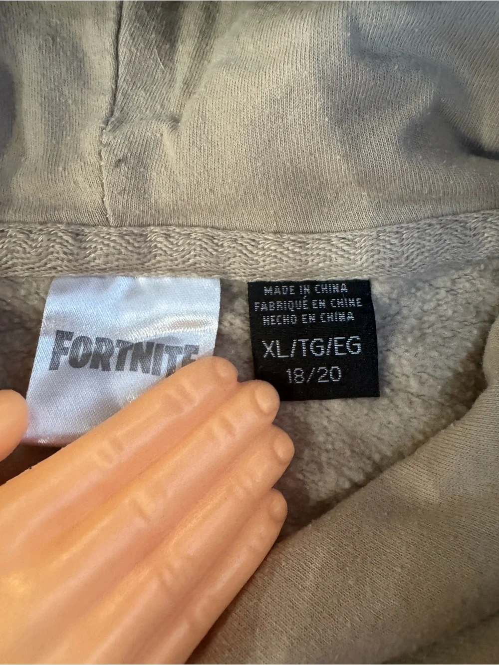 Fortnite Fishstick Youth XL 18/20 All Over Print Pullover Hoodie Boys
